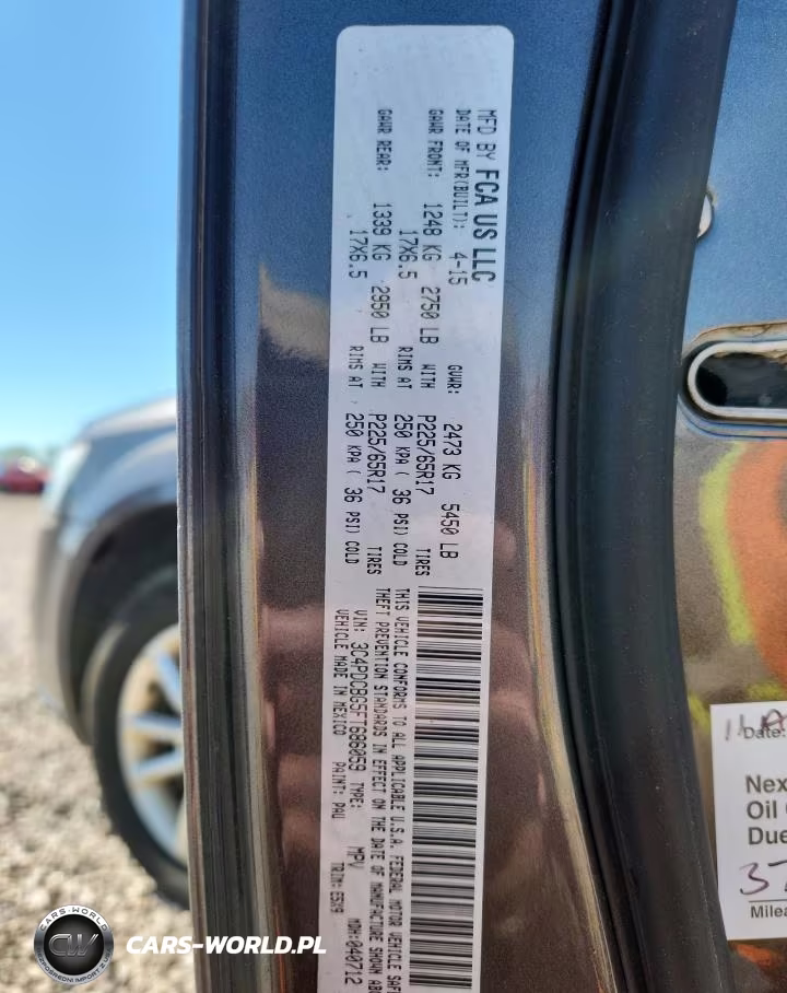 2015 Dodge Journey Sxt VIN:3C4PDCBG5FT686059 - 14