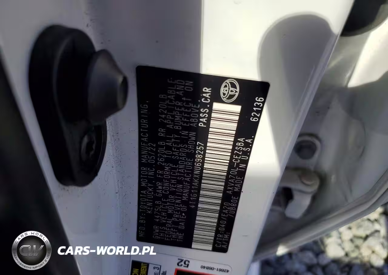 2022 Toyota Camry Se VIN:4T1G11AKXNU698257 - 12