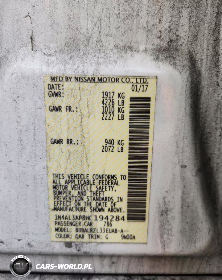 2017 Nissan Altima 2.5 Sl VIN:1N4AL3AP8HC194284 - 12