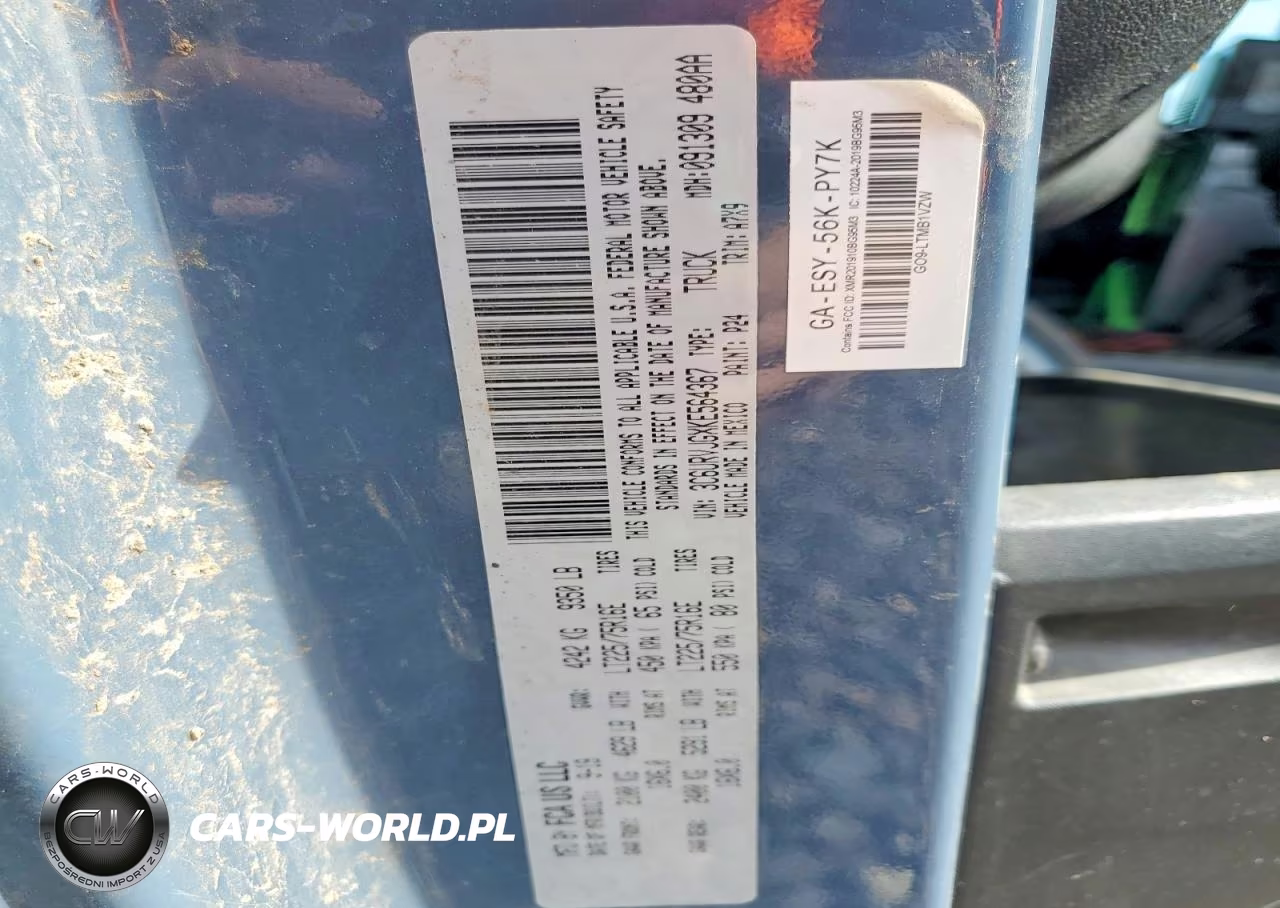 2019 Ram Promaster 3500 Delivery Van VIN:3C6URVJGXKE564367 - 12