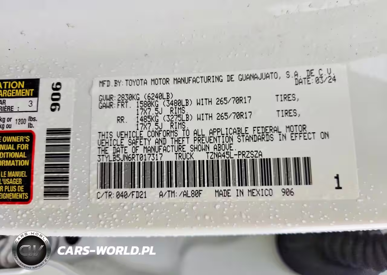 2024 Toyota Tacoma Trd Off-Road VIN:3TYLB5JN6RT017317 - 13