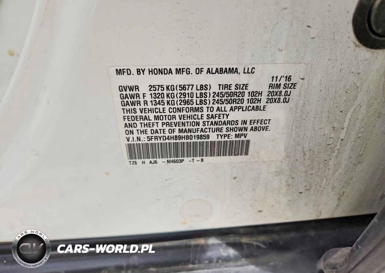2017 Acura Mdx Advance VIN:5FRYD4H89HB019859 - 12
