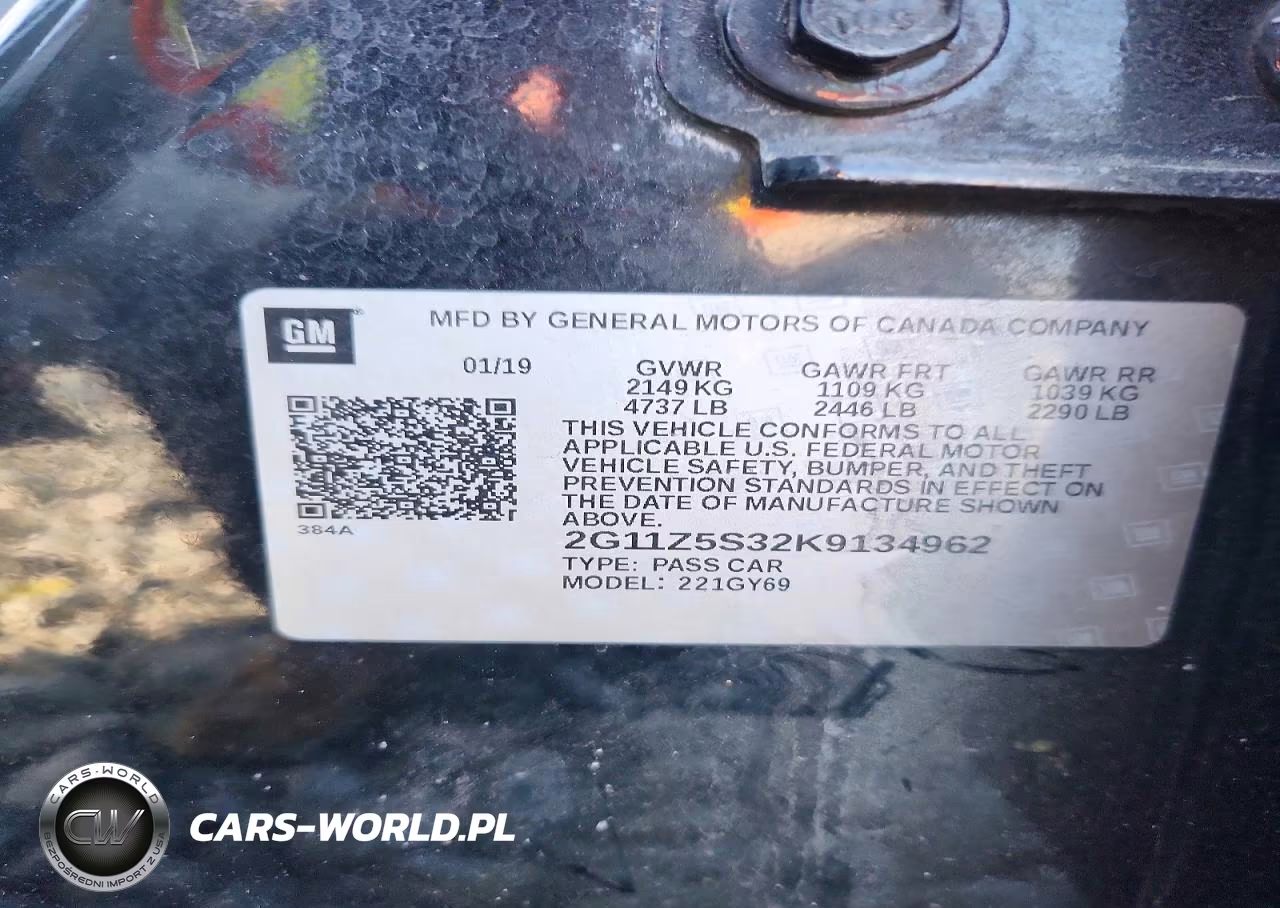 2019 Chevrolet Impala Lt VIN:2G11Z5S32K9134962 - 12