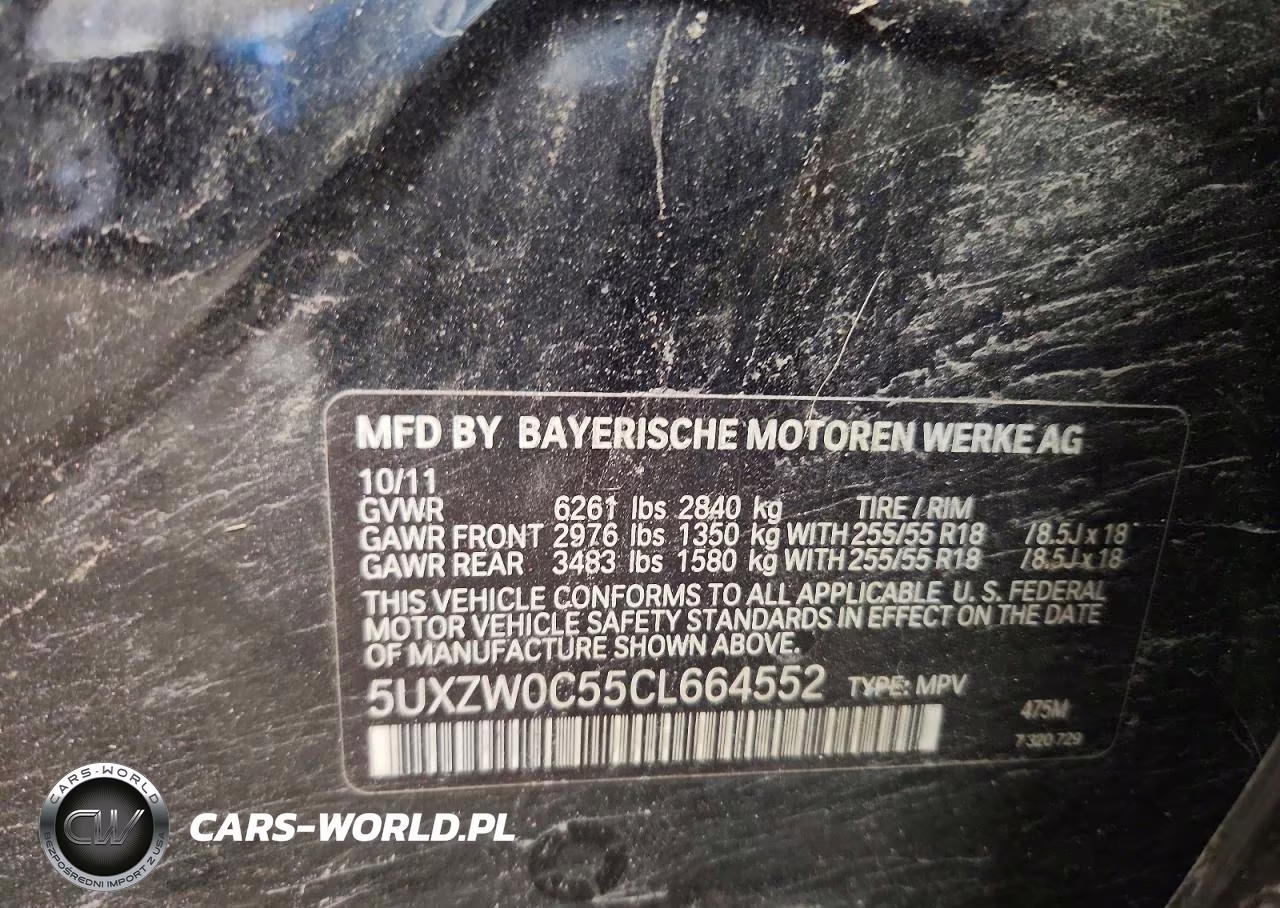 2012 BMW X5 xDrive35D VIN:5UXZW0C55CL664552 - 13