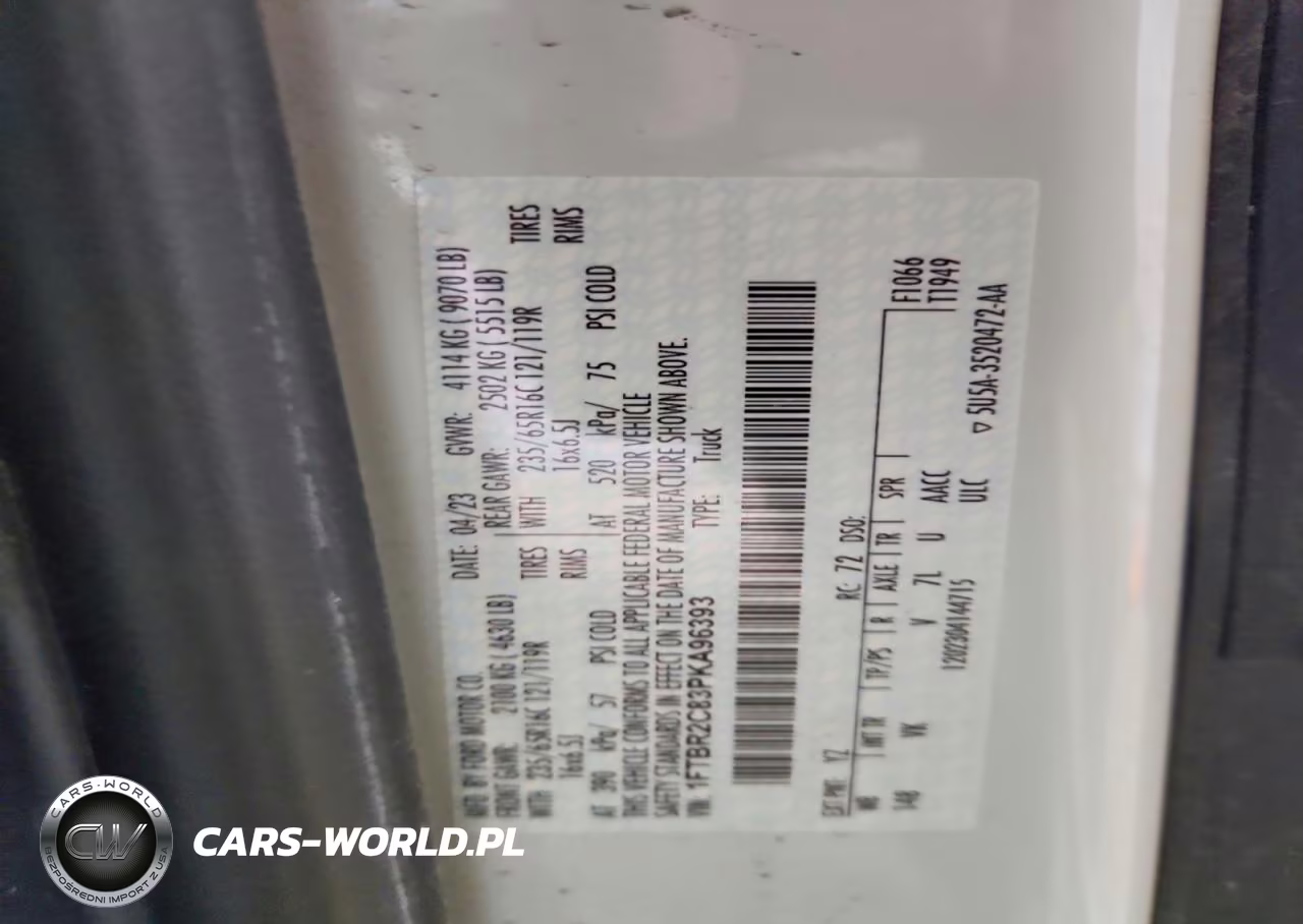 2023 Ford Transit T-250 Utility - Service Van VIN:1FTBR2C83PKA96393 - 13