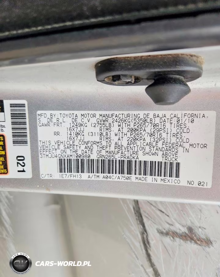 2010 Toyota Tacoma VIN:3TMJU4GNXAM100980 - 12
