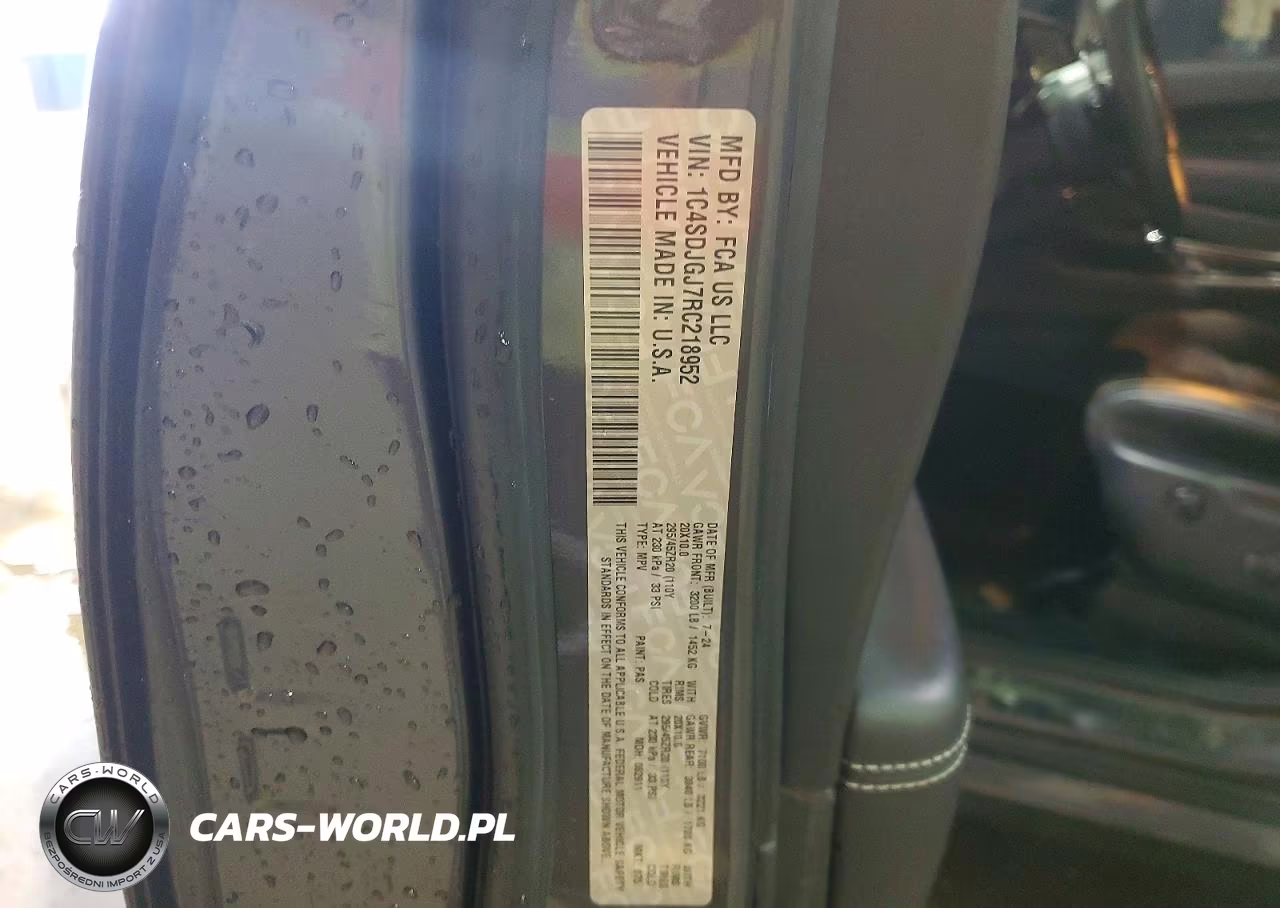 2024 Dodge Durango Srt 392 VIN:1C4SDJGJ7RC218952 - 13