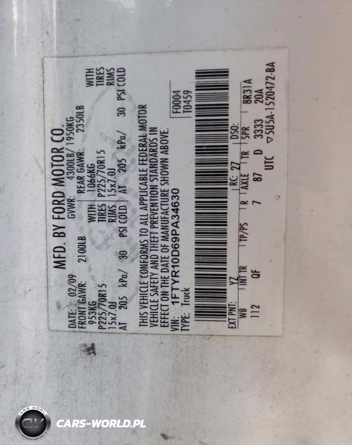 2009 Ford Ranger VIN:1FTYR10D69PA34630 - 23