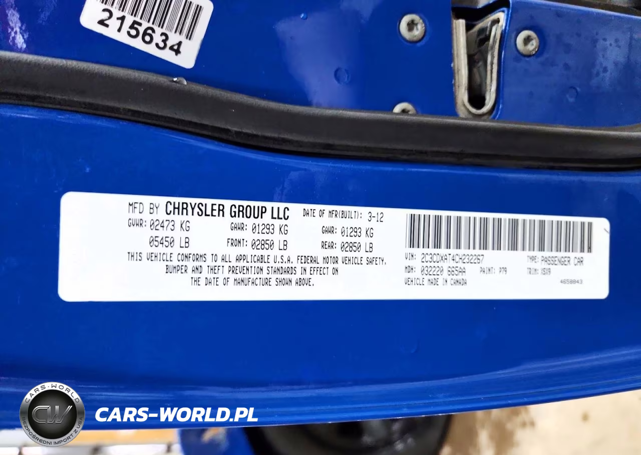 2012 Dodge Charger Police VIN:2C3CDXAT4CH232267 - 12