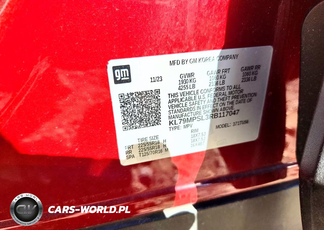 2024 Chevrolet Trailblazer Lt VIN:KL79MPSL3RB117047 - 12