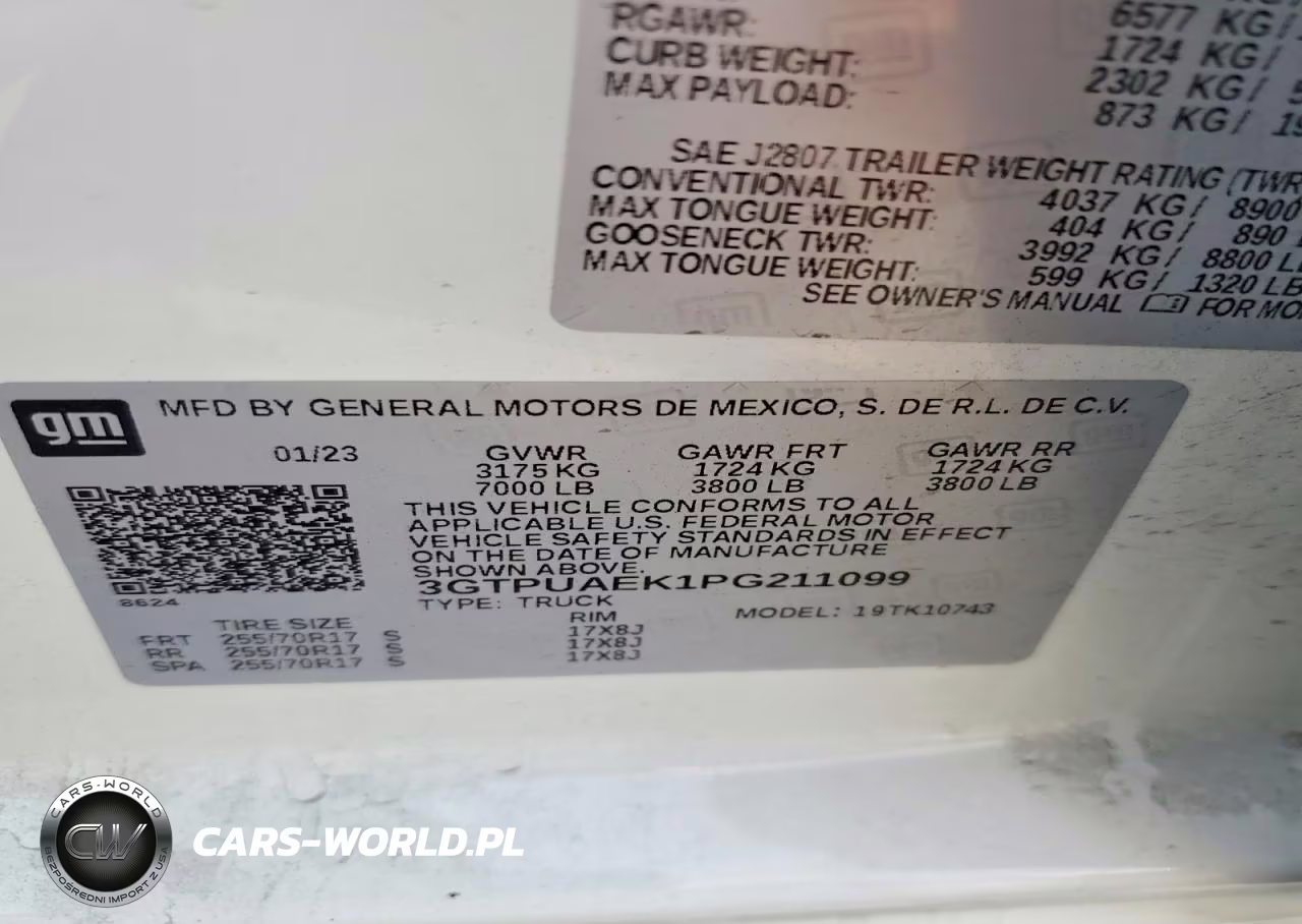 2023 GMC Sierra K1500 VIN:3GTPUAEK1PG211099 - 12