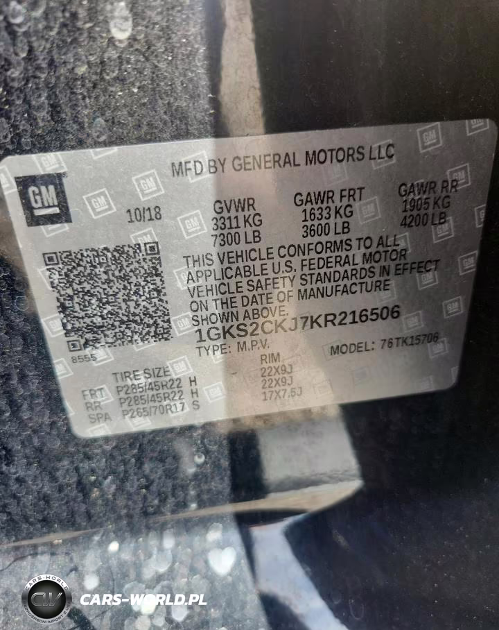 2019 GMC Yukon Denali VIN:1GKS2CKJ7KR216506 - 13