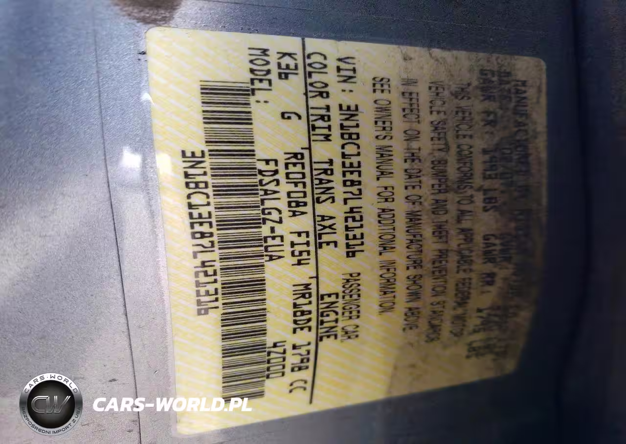 2007 Nissan Versa 1.8 S VIN:3N1BC13E87L421316 - 12
