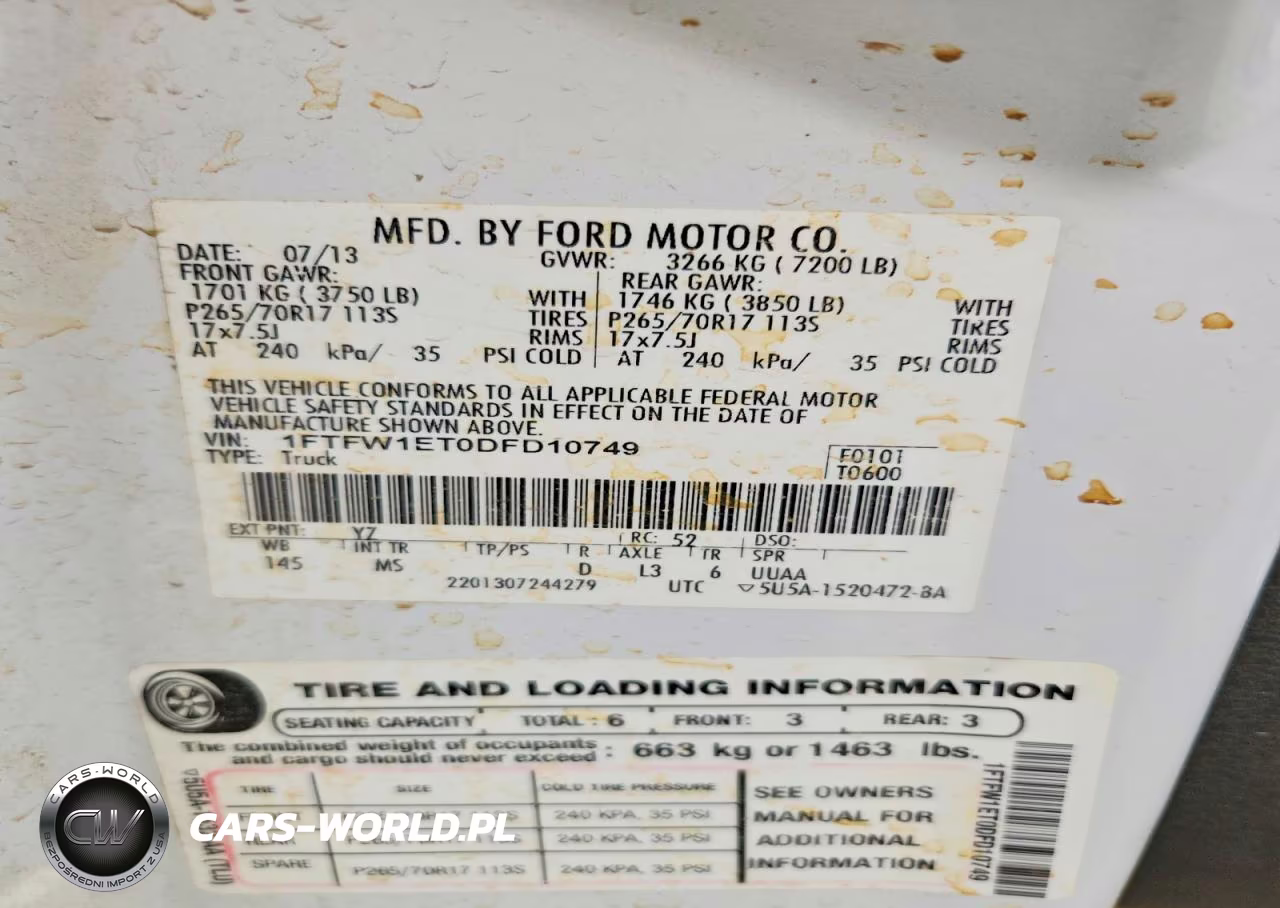 2013 Ford F150 Supercrew VIN:1FTFW1ET0DFD10749 - 12