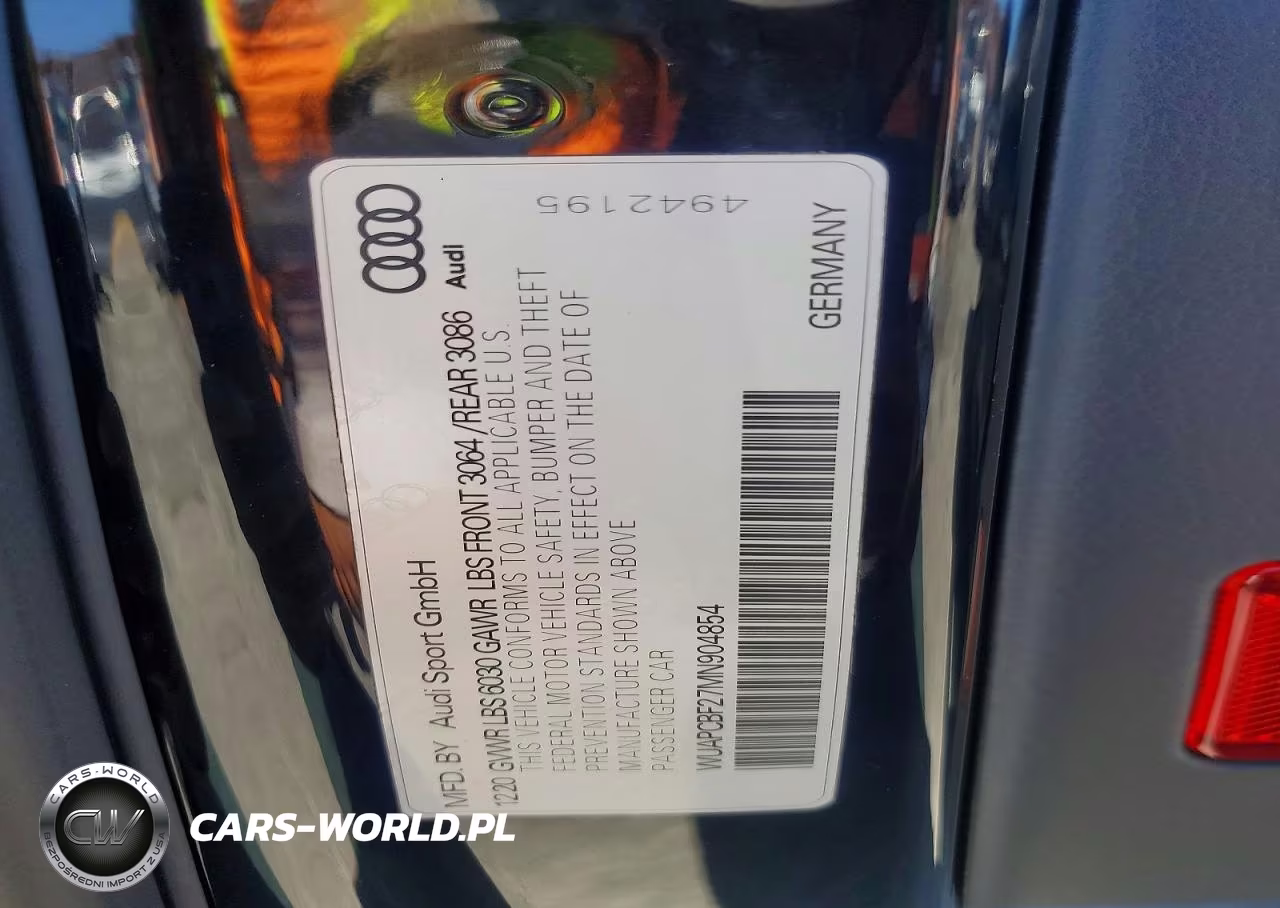 2021 Audi Rs7 VIN:WUAPCBF27MN904854 - 12