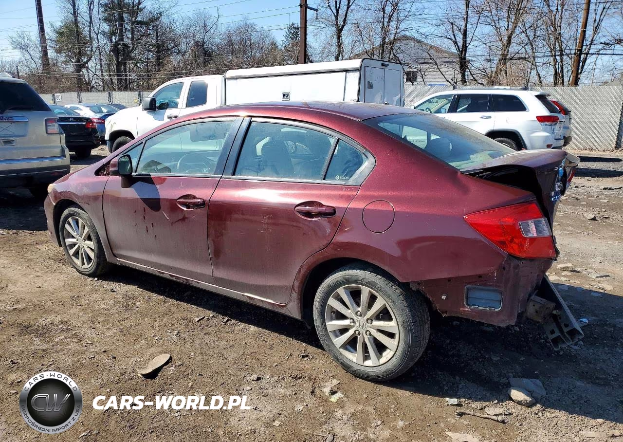 2012 Honda Civic Ex VIN:2HGFB2F86CH590591 - 2