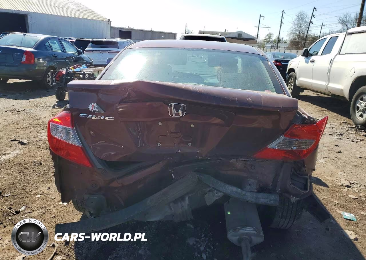 2012 Honda Civic Ex VIN:2HGFB2F86CH590591 - 6