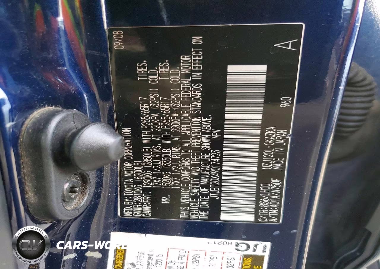 2009 Lexus Gx 470 Base VIN:JTJBT20X490174723 - 12