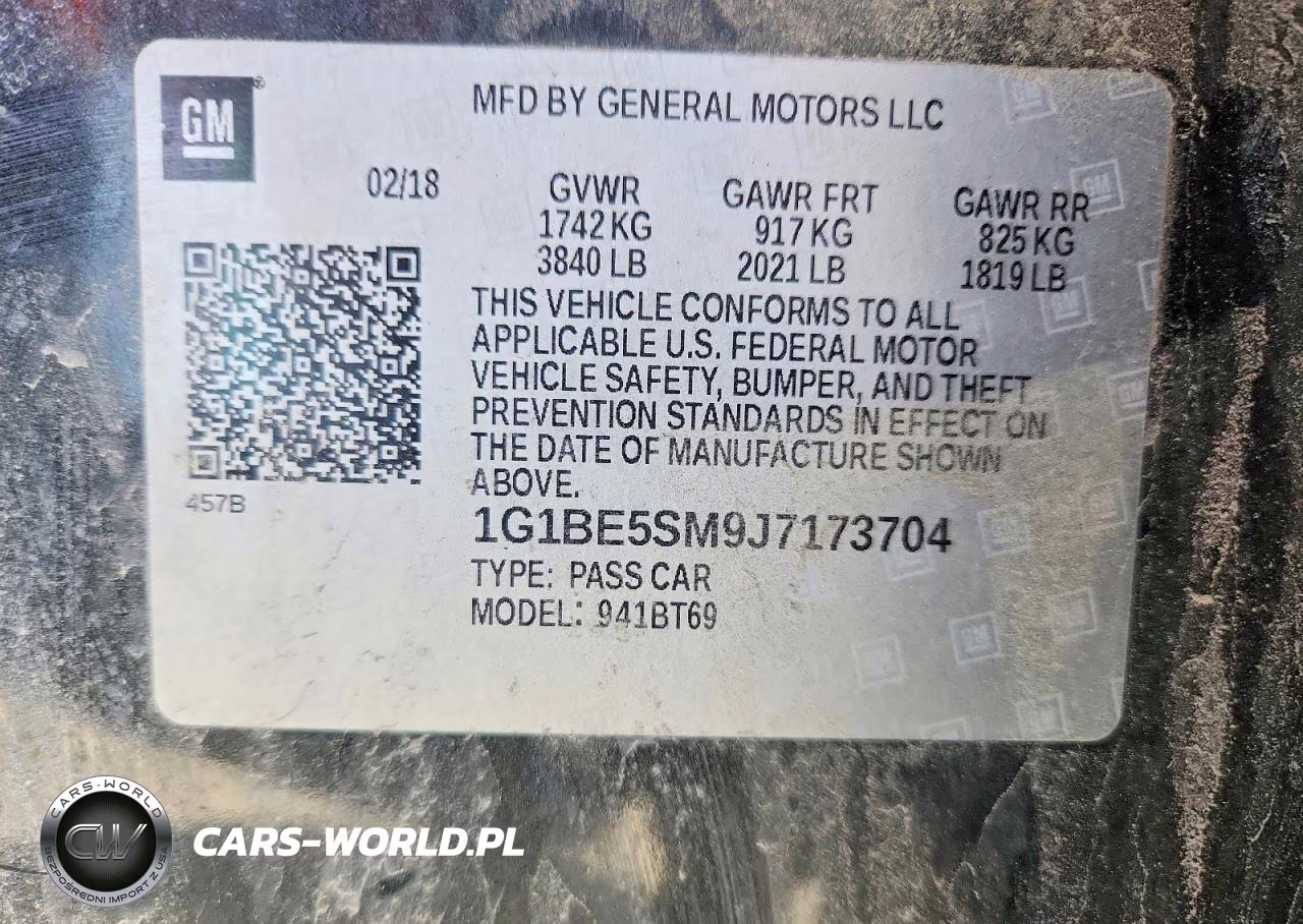 2018 Chevrolet Cruze Lt VIN:1G1BE5SM9J7173704 - 12