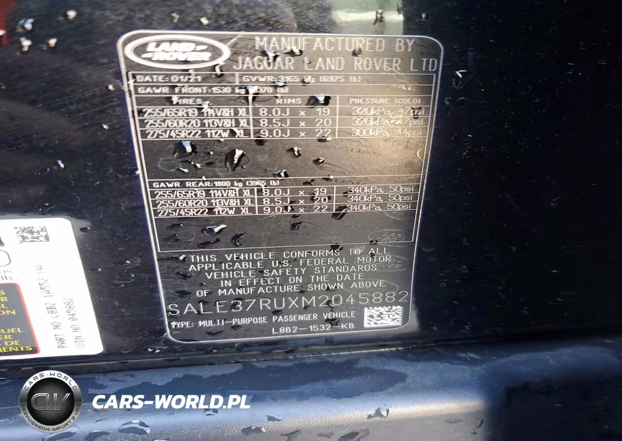 2021 Land Rover Defender 110 X-Dynamic Hse VIN:SALE37RUXM2045882 - 13