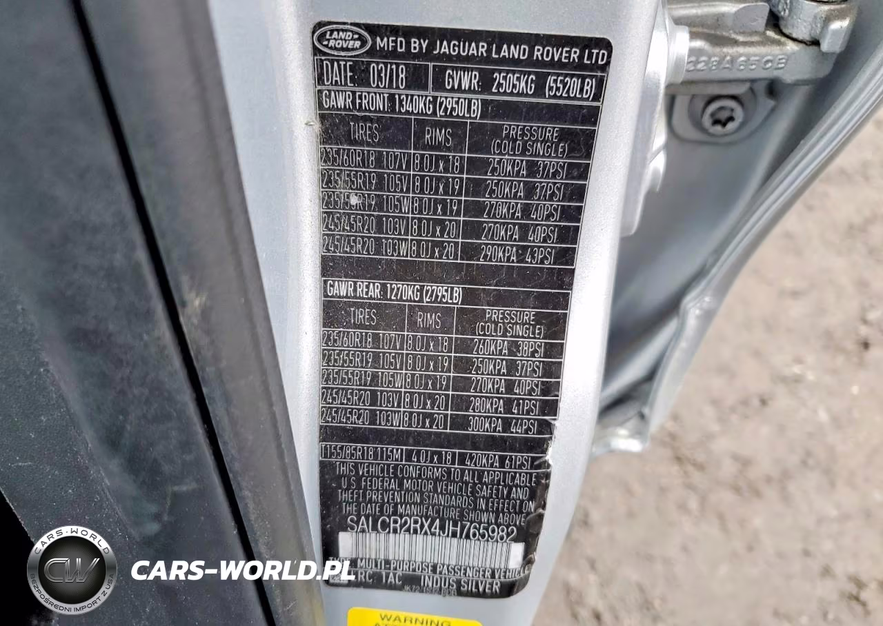 2018 Land Discovery VIN:SALCR2RX4JH765982 - 13