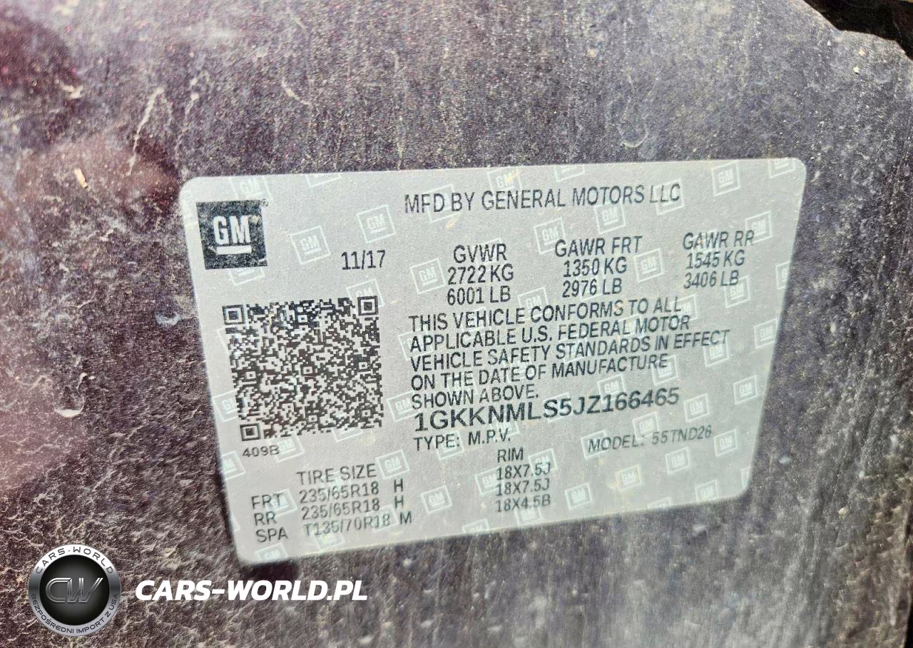 2018 GMC Acadia Slt-1 VIN:1GKKNMLS5JZ166465 - 14