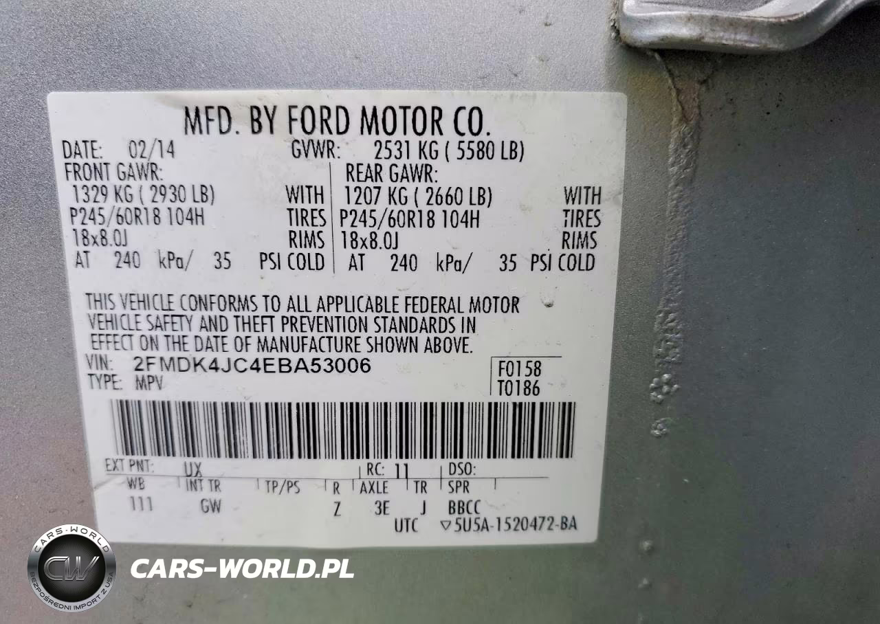 2014 Ford Edge Sel VIN:2FMDK4JC4EBA53006 - 13