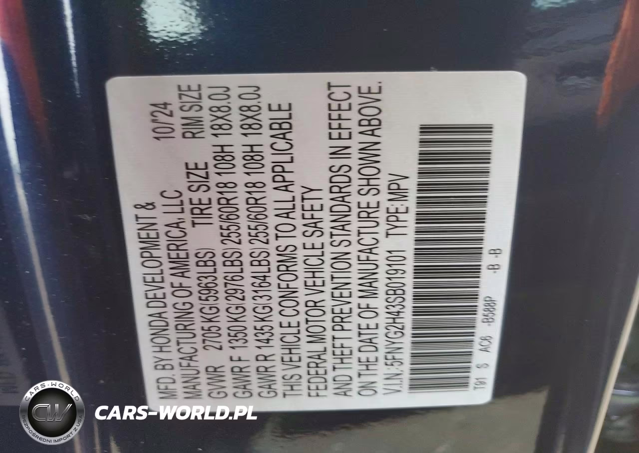 2025 Honda Pilot Exl VIN:5FNYG2H43SB019101 - 13