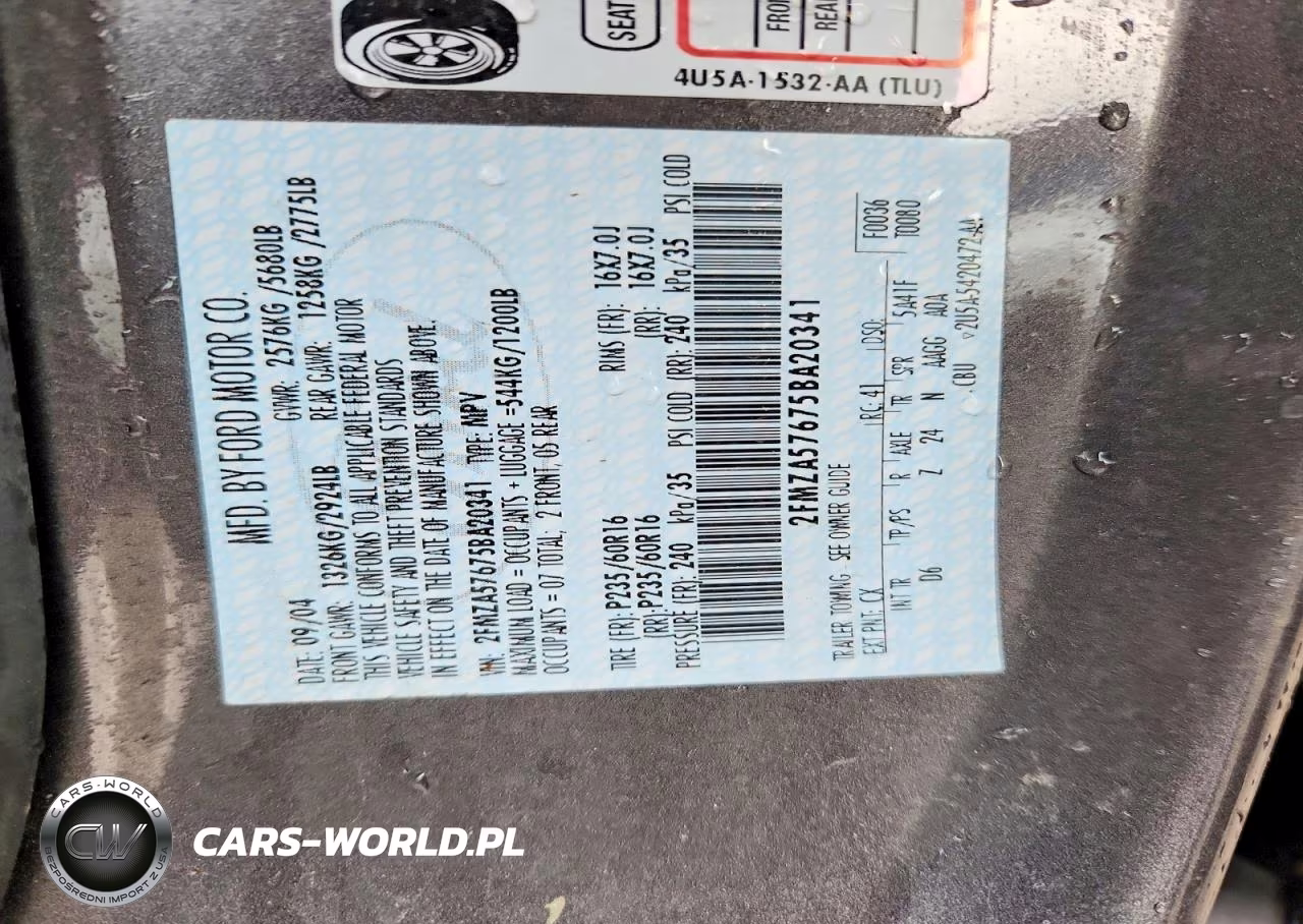 2005 Ford Freestar Ses VIN:2FMZA57675BA20341 - 12