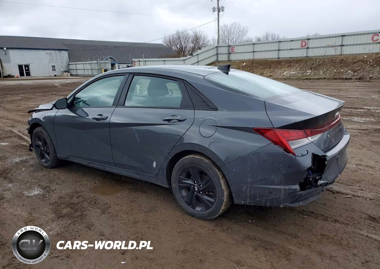 2023 Hyundai Elantra Hybrid Blue VIN:KMHLM4AJ1PU078852 - 2