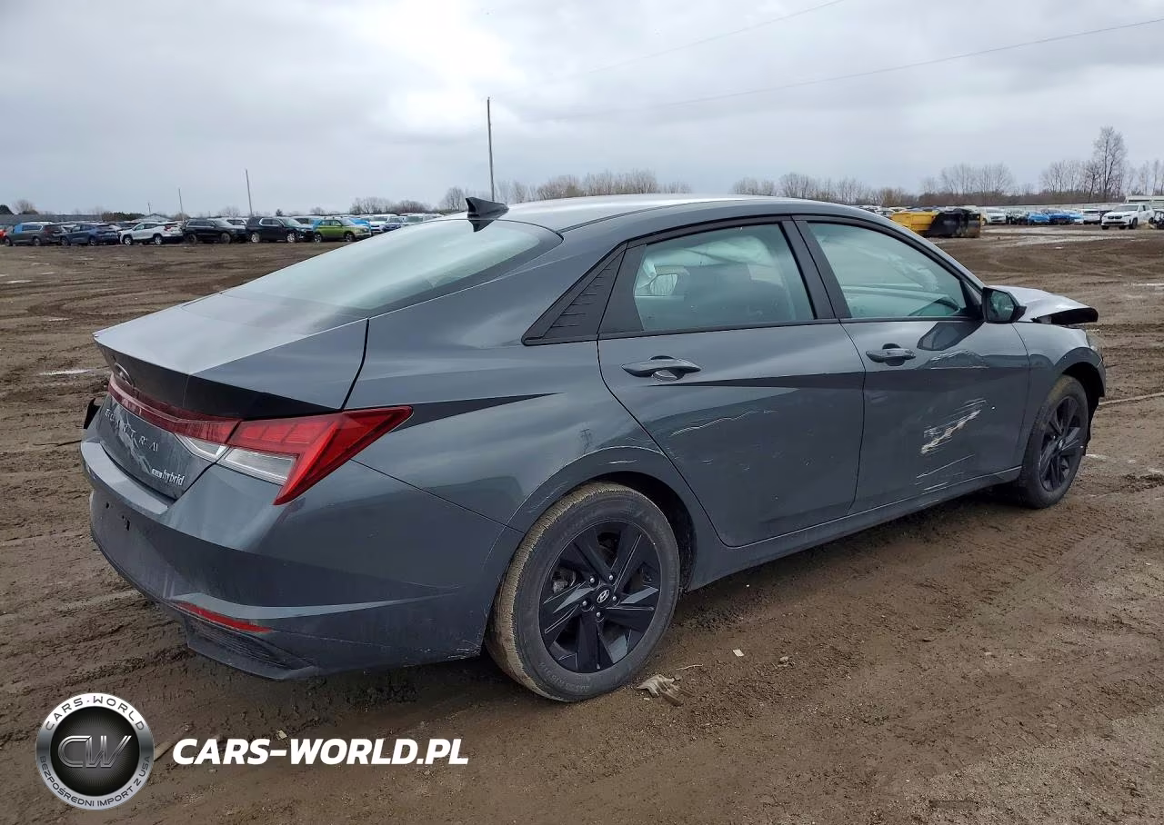 2023 Hyundai Elantra Hybrid Blue VIN:KMHLM4AJ1PU078852 - 3