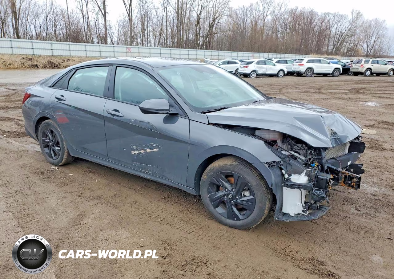 2023 Hyundai Elantra Hybrid Blue VIN:KMHLM4AJ1PU078852 - 4