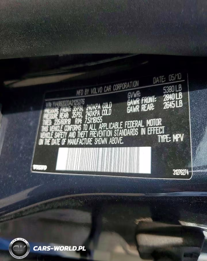 2010 Volvo Xc60 T6 VIN:YV4992DZ0A2125276 - 13