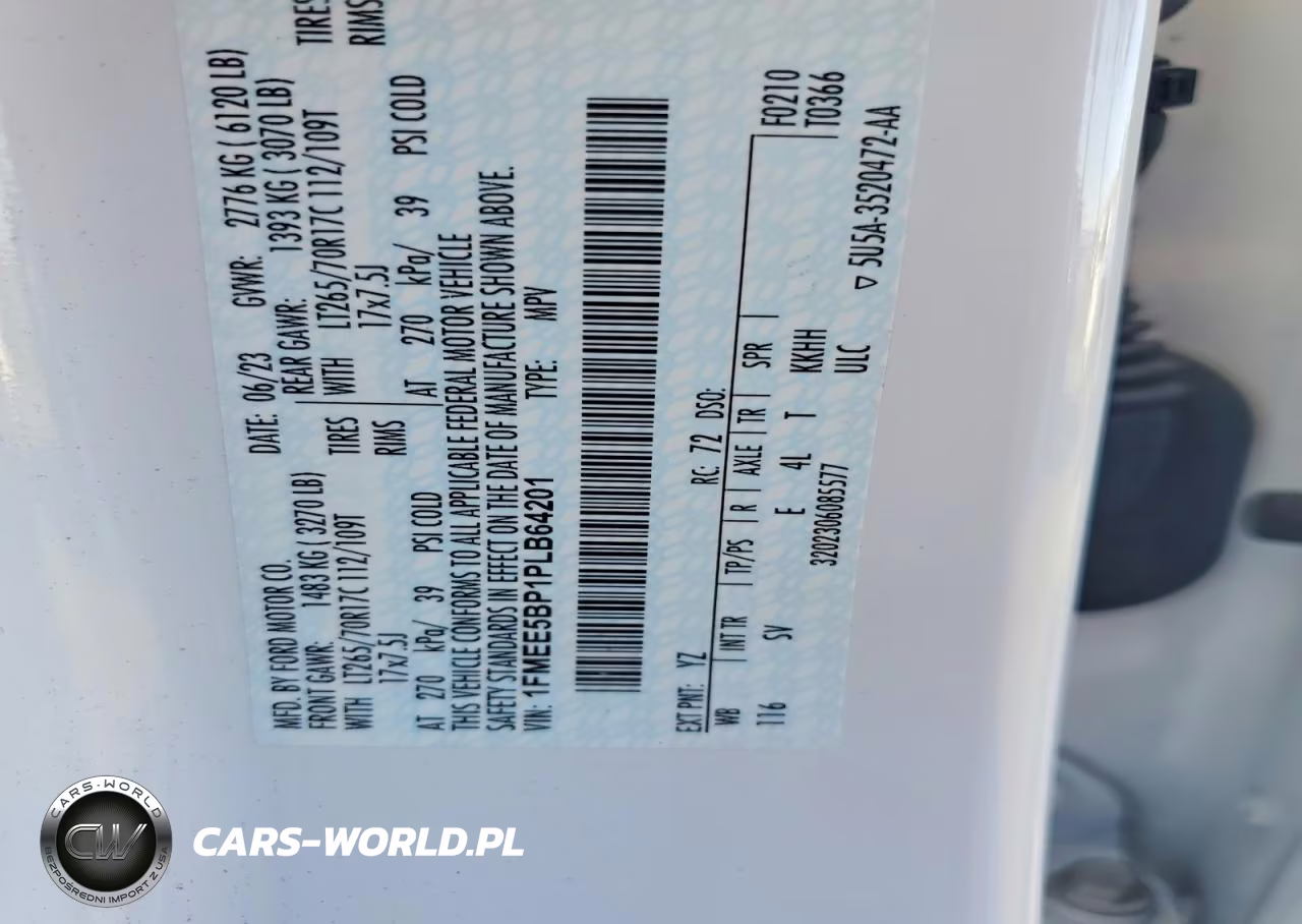 2023 Ford Bronco Base VIN:1FMEE5BP1PLB64201 - 14