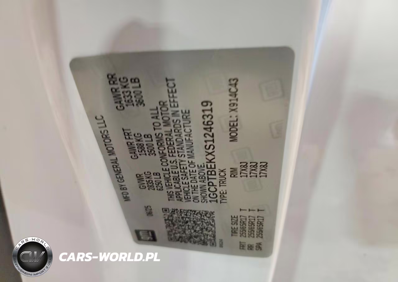 2025 Chevrolet Colorado VIN:1GCPTBEKXS1246319 - 12