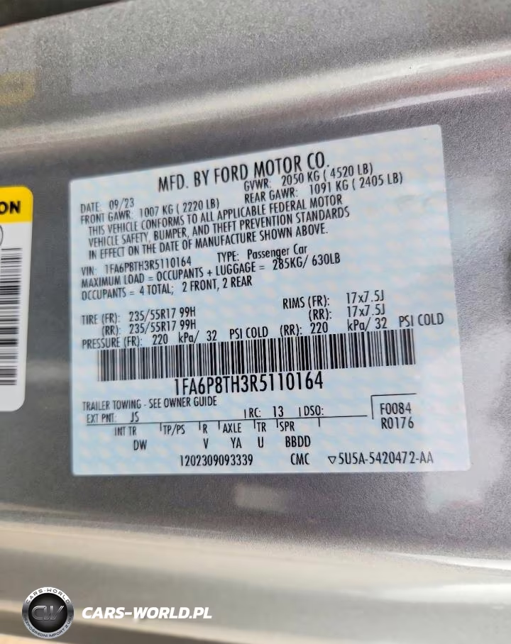 2024 Ford Mustang VIN:1FA6P8TH3R5110164 - 12