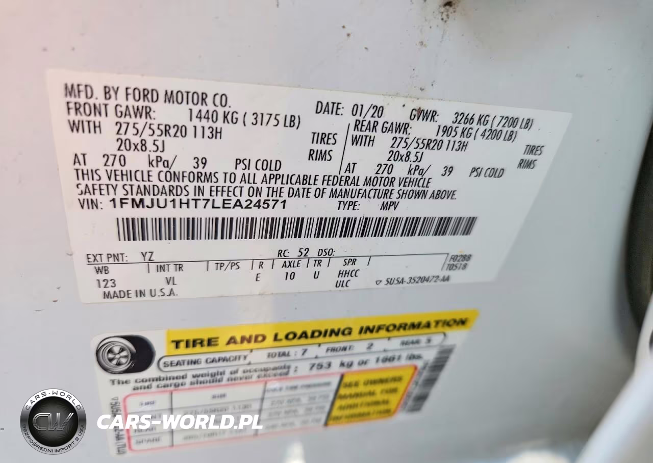 2020 Ford Expedition Xlt VIN:1FMJU1HT7LEA24571 - 13