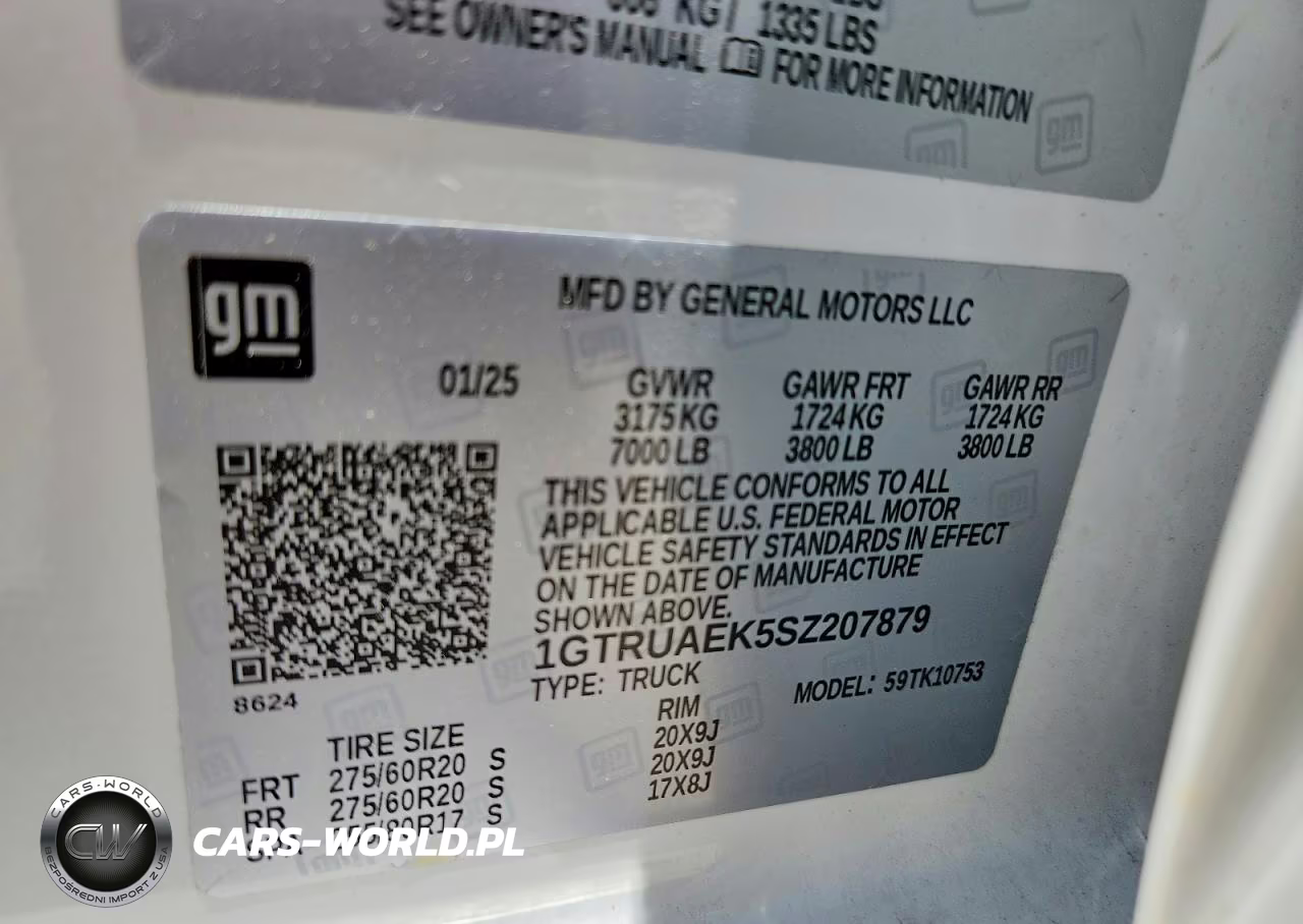 2025 GMC Sierra K1500 VIN:1GTRUAEK5SZ207879 - 12