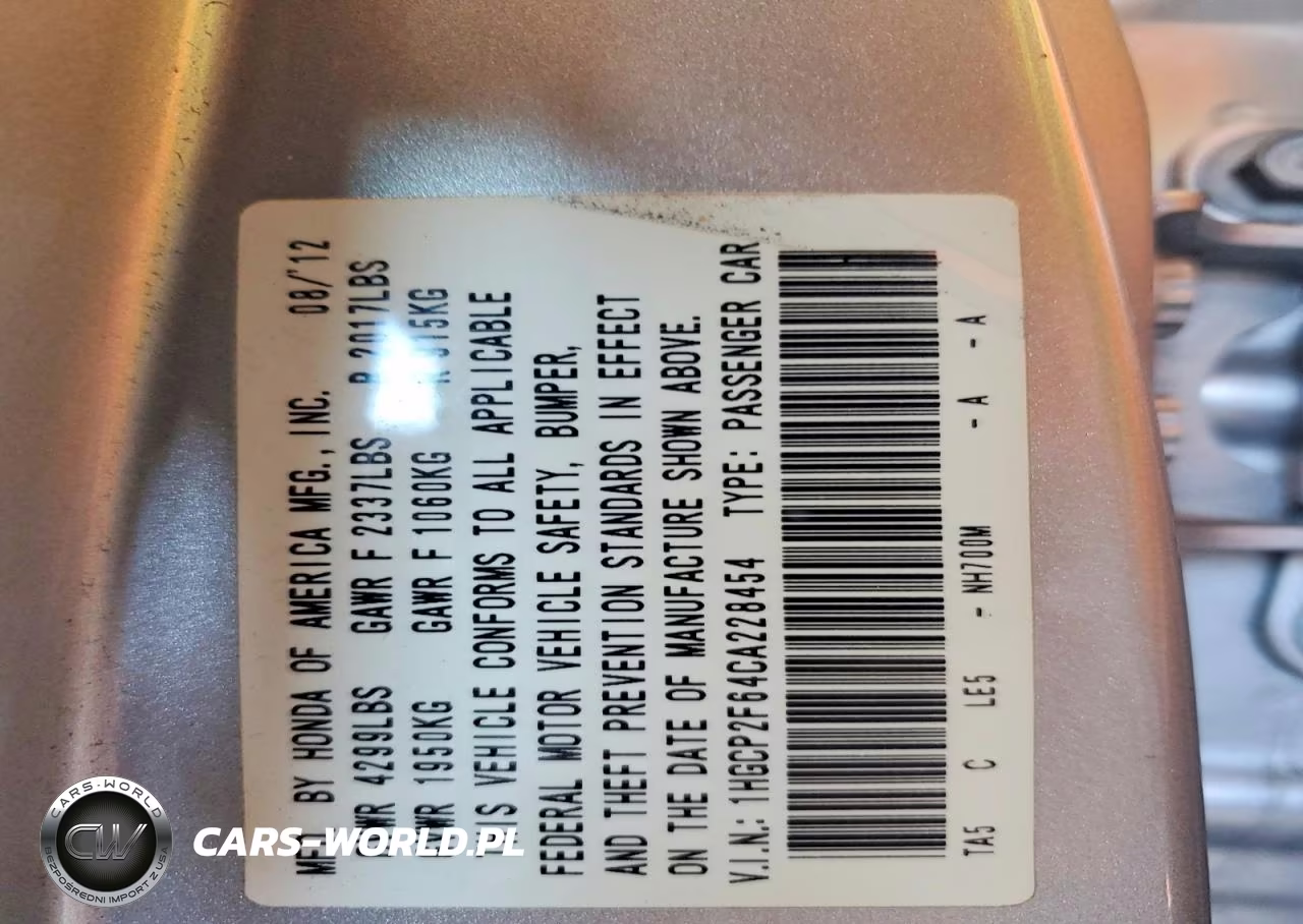 2012 Honda Accord Se VIN:1HGCP2F64CA228454 - 13