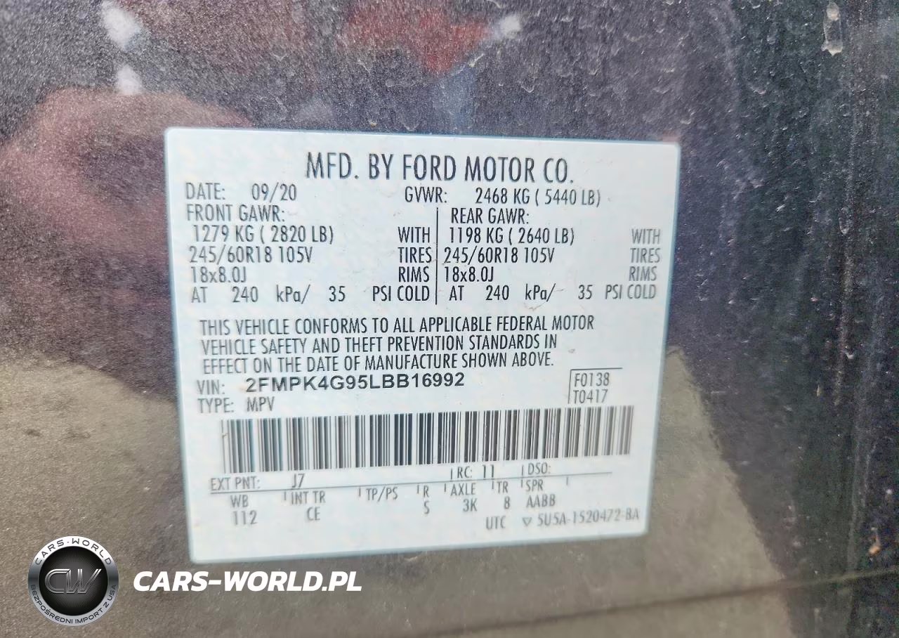 2020 Ford Edge Se VIN:2FMPK4G95LBB16992 - 13
