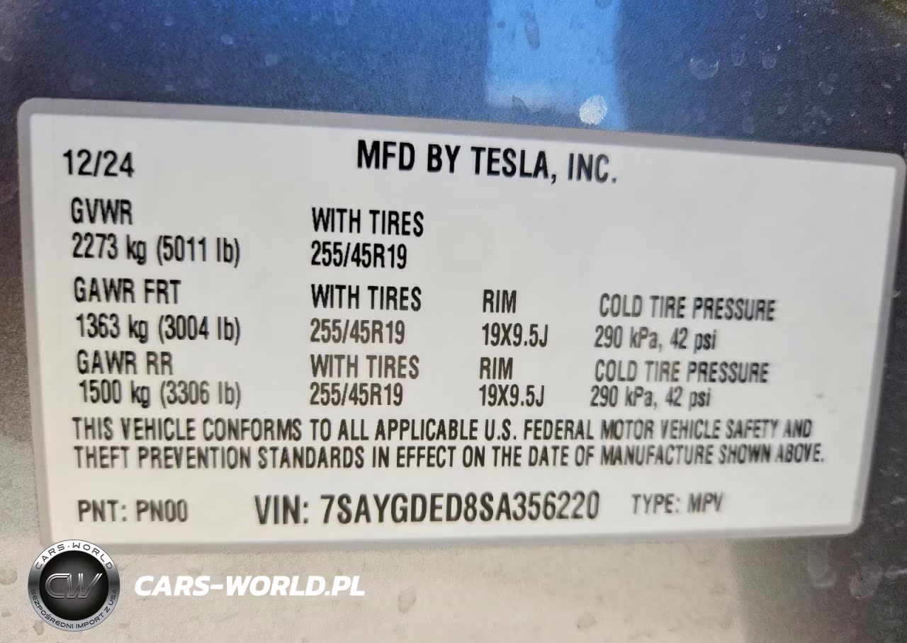 2025 Tesla Model Y VIN:7SAYGDED8SA356220 - 13