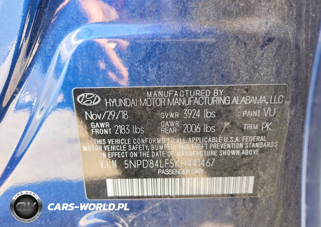 2019 Hyundai Elantra Sel VIN:5NPD84LF5KH441467 - 12