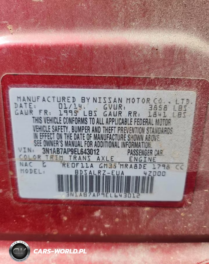 2014 Nissan Sentra Sr VIN:3N1AB7AP9EL643012 - 13