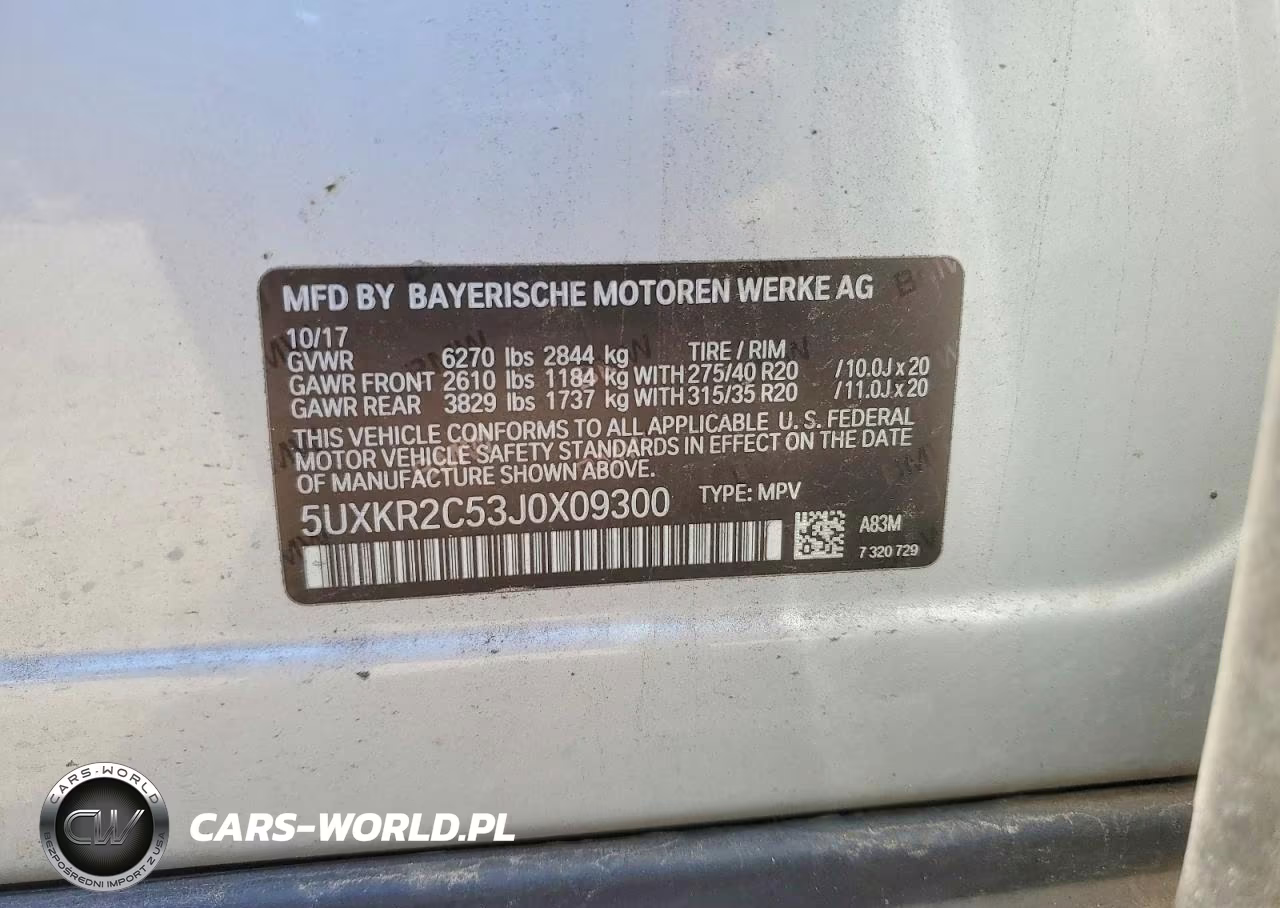 2018 BMW X5 Sdrive35I VIN:5UXKR2C53J0X09300 - 14