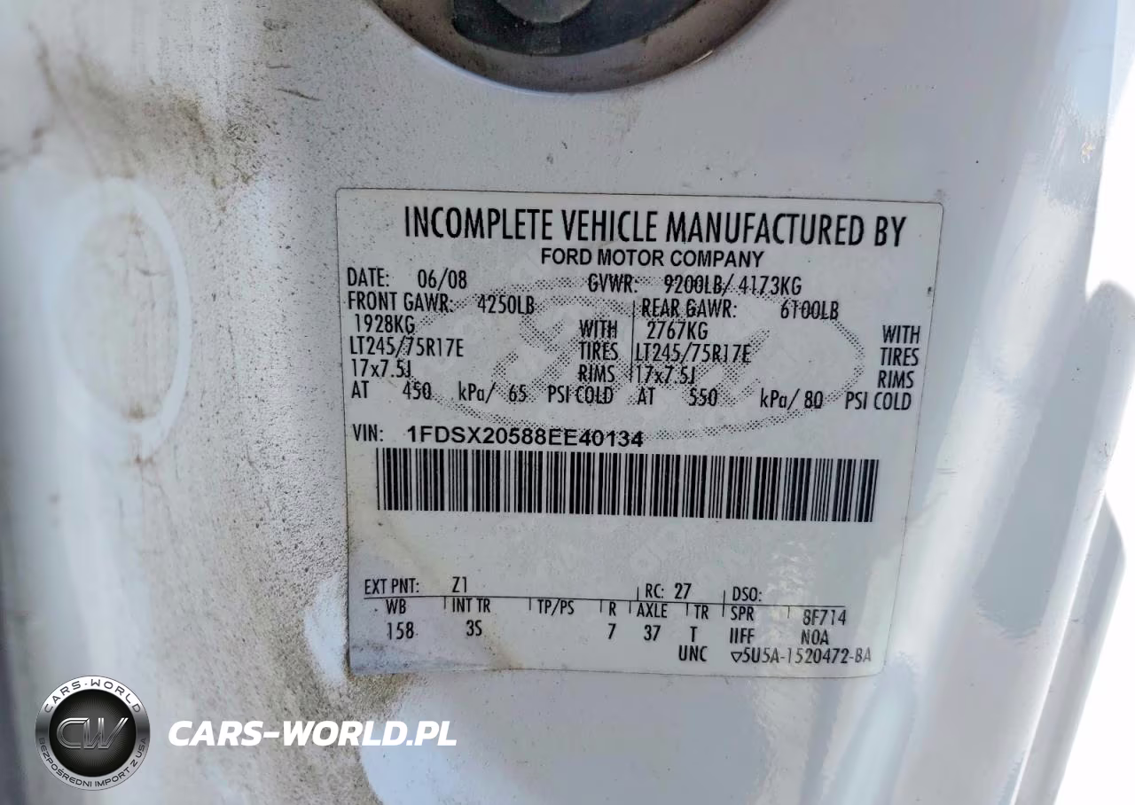 2008 Ford F250 Super Duty Utility - Service Truck VIN:1FDSX20588EE40134 - 13