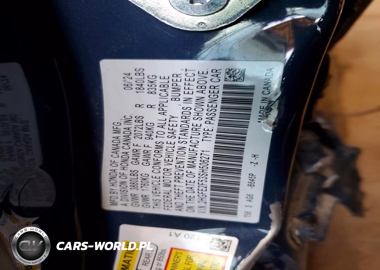 2025 Honda Civic Sport VIN:2HGFE2F53SH506271 - 13