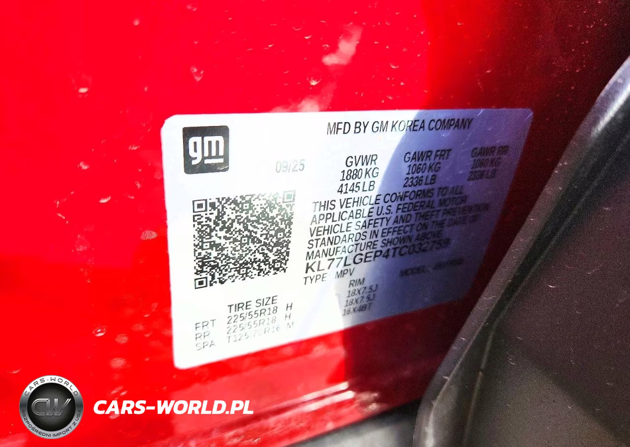 2026 Chevrolet Trax 1Rs VIN:KL77LGEP4TC032759 - 13
