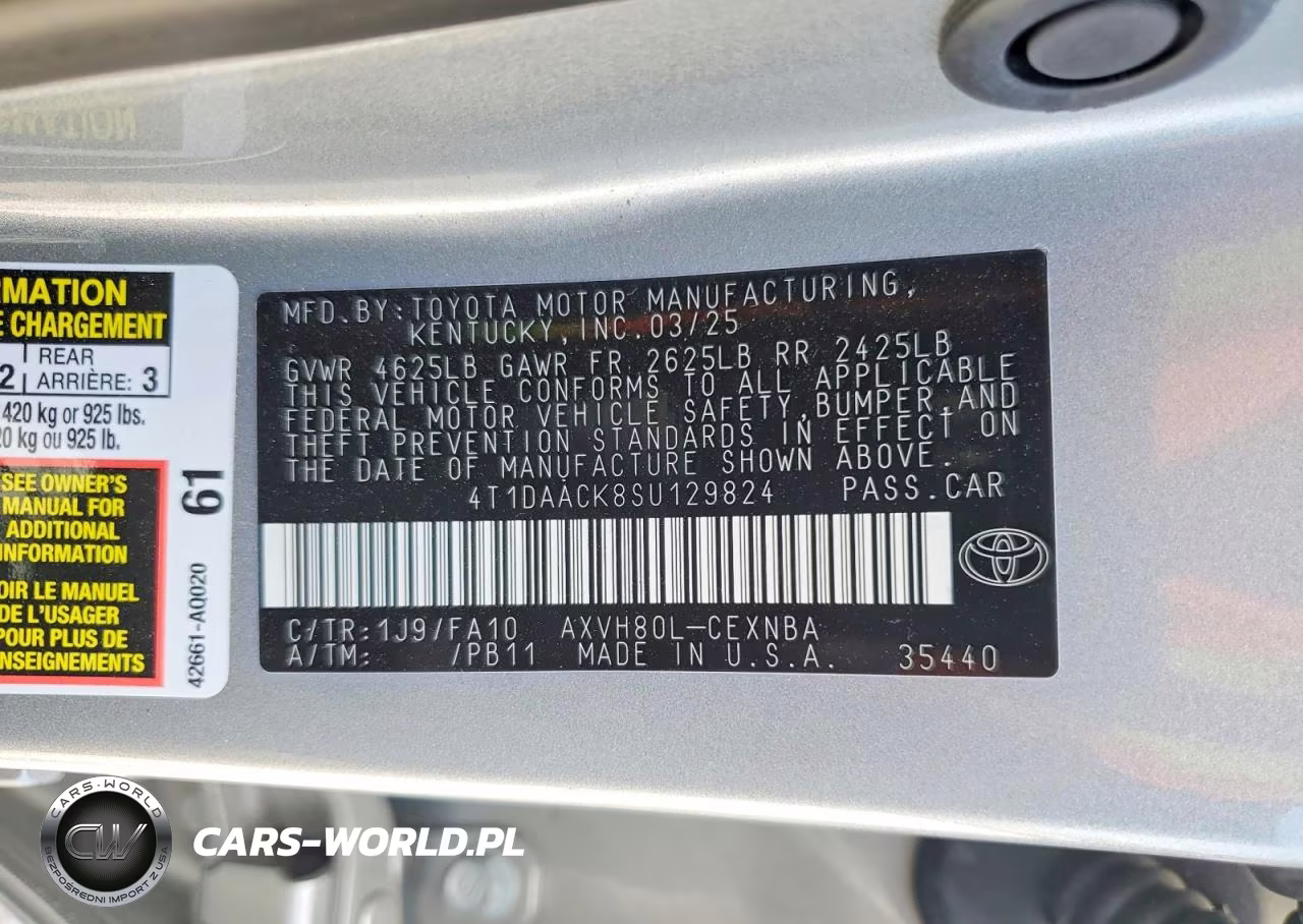 2025 Toyota Camry Le VIN:4T1DAACK8SU129824 - 13