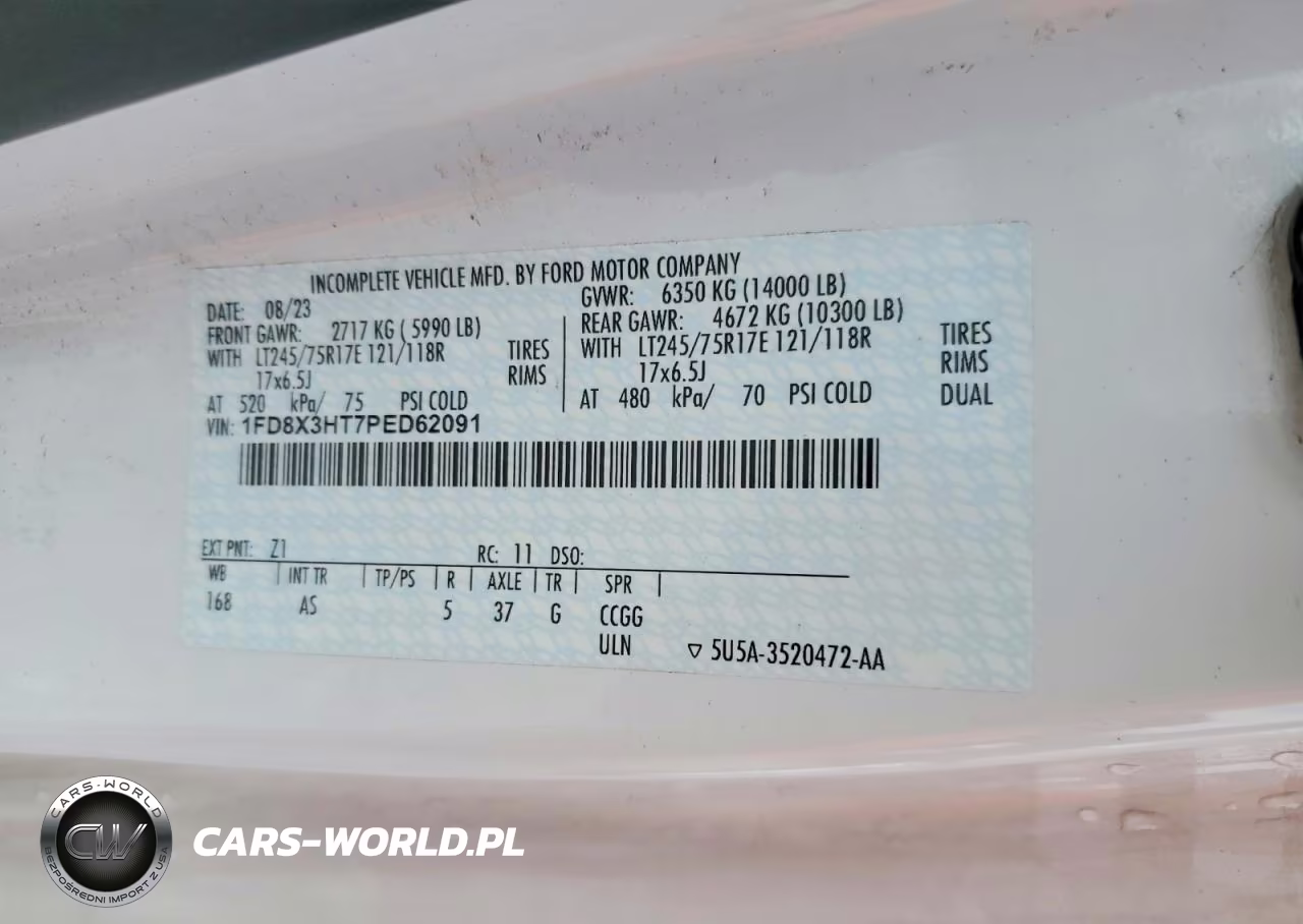 2023 Ford F350 Super Duty VIN:1FD8X3HT7PED62091 - 12