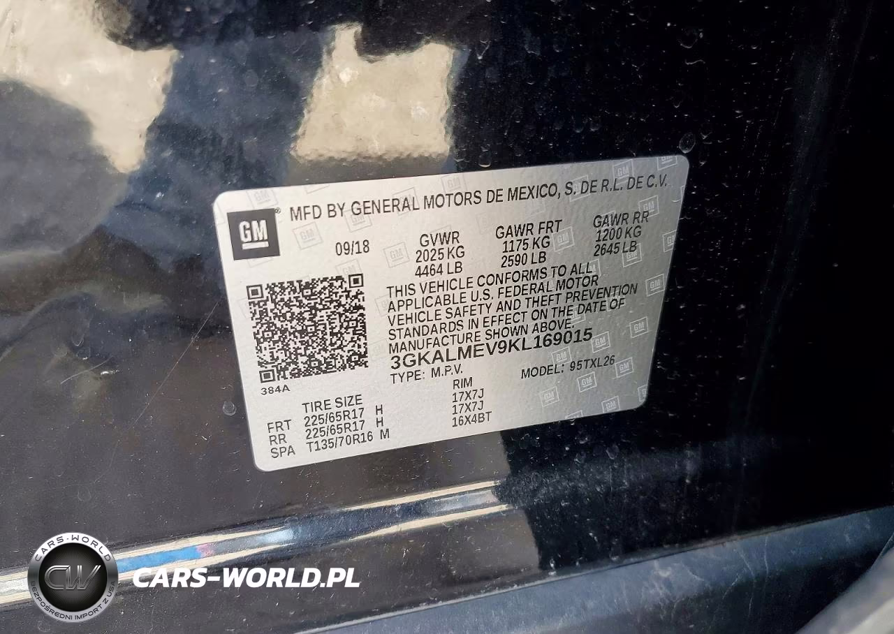 2019 GMC Terrain Sle VIN:3GKALMEV9KL169015 - 12